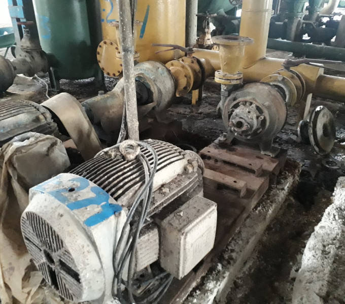 Conjunto Motor-Bomba Equipe/WEG Aprox. 60Cv; TAG: 540MB09 (Falta Bomba) *