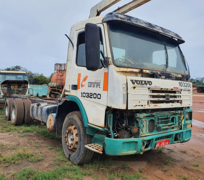 Caminhão Volvo FM-12/380, Branco, Placa: MUL-2616, Ano 2003, Frota: 103200