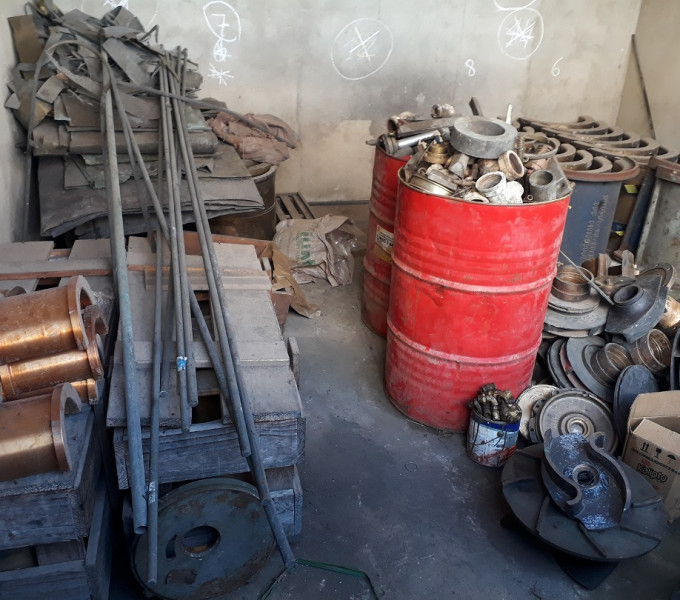 Aproximadamente 5.000Kg de Peças e Limalhas Em bronze como: Buchas, Barras, Rotores, Parafusos etc.