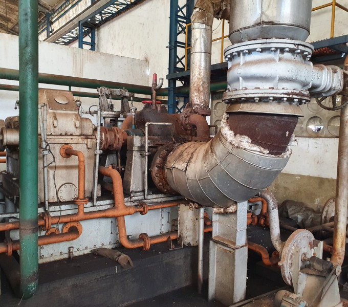 Gerador a vapor ABB 5.000KVA completo C/ painéis