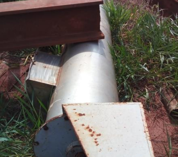 Rosca transportadora em inox C/ mancal