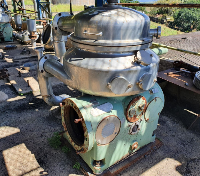 Turbina Centrifuga de vinho Westfalia C/ motor WEG 40cv em aço Inox