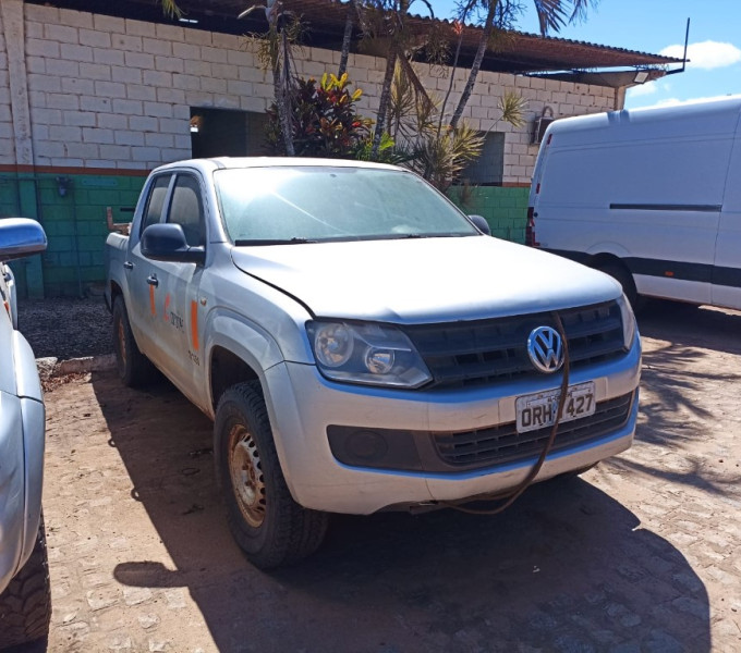 Automóvel Volkswagen AMAROK CD 4X4 S Prata, Placa: ORH-1427, Ano 2014, Frota: 101150