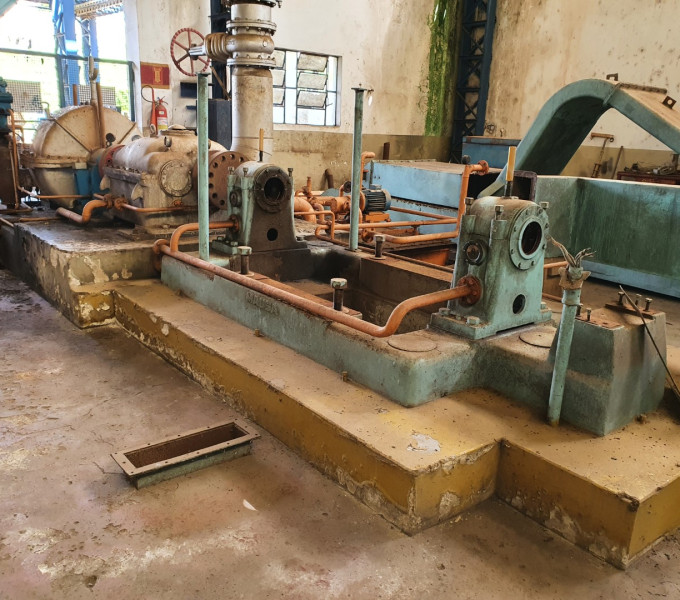 Gerador a vapor Mausa 1500KVA completo C/ base, vasos, turbina e redutor