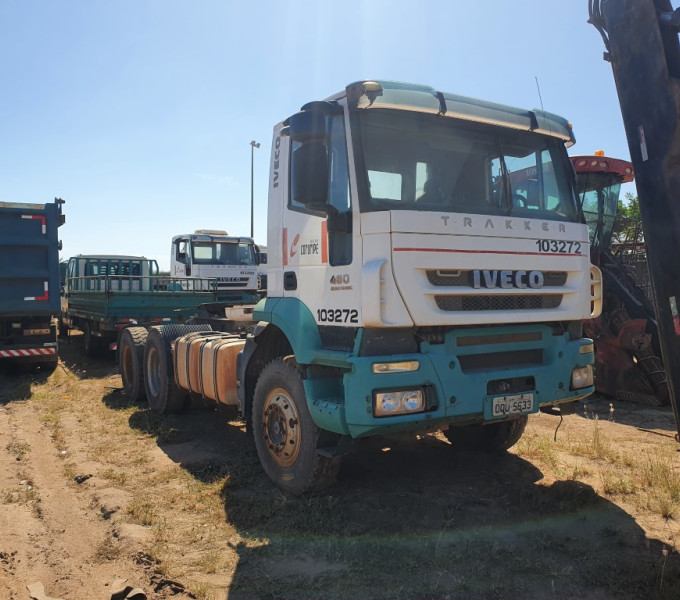 Caminhão Iveco TRAKKER 740T48T, Branco, Placa: OPS-5670, Ano 2013, Frota: 103272