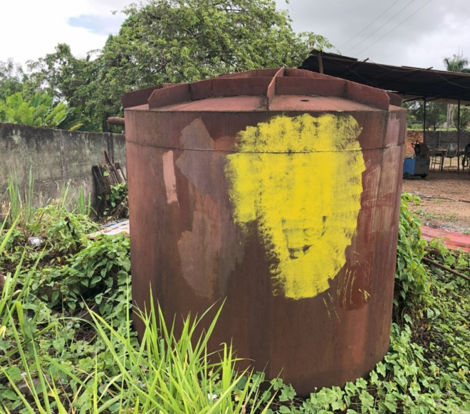 01 TANQUE DE AGUA AÇO CARBONO DE 4 MIL LITROS