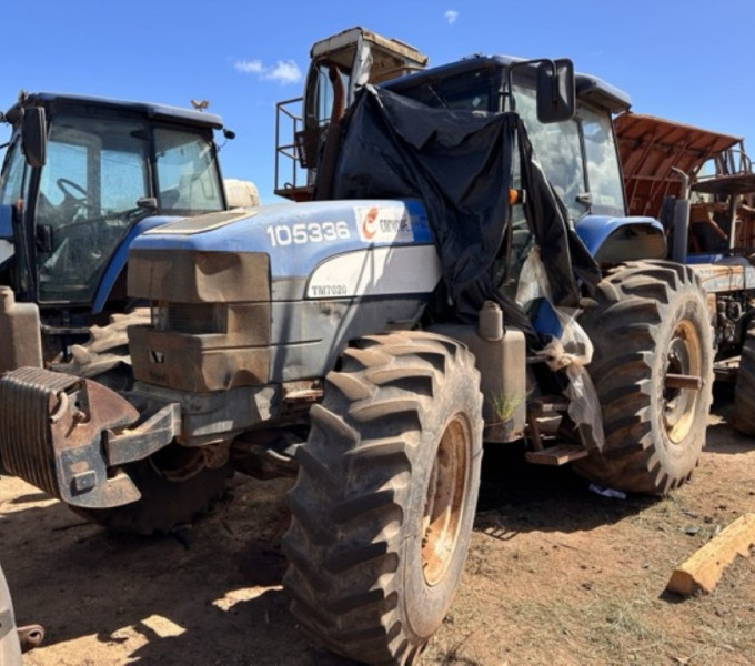 TRATOR DE PNEU NEW HOLLAND TM7020-4, 2013, FROTA: 105336