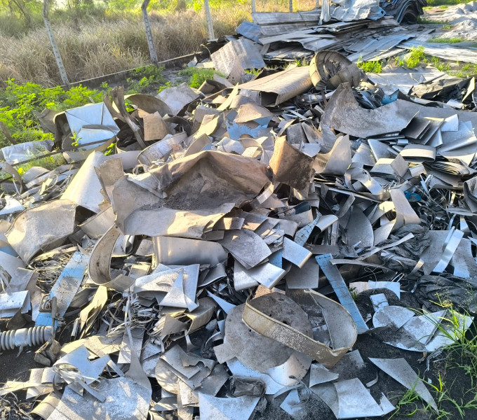 Aprox. 500kg de sucata de alumínio
