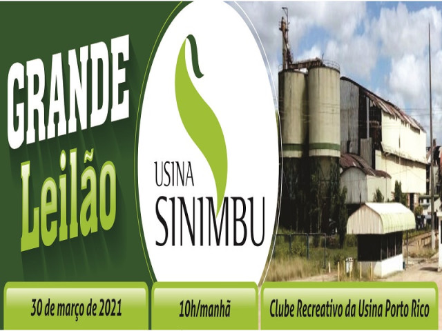 Grande Leilão Usina Cansanção do Sinimbu