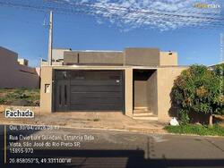Foto de Casa - Área: 122,9 m² - 3 quarto(s), 1 banheiro(s), 1 vaga(s) - RUA ELVIO LUIS GUINDANI, nº 244, LT 08 QD 14, RESIDENCIAL SANTA REGINA, - SAO JOSE DO RIO PRETO/SP - CEP: 15077372- MATRÍCULA: 83857