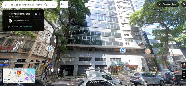 IMÓVEL DESOCUPADO! SALA COMERCIAL Nº 701 do Edifício situado na rua Visconde de Inhaúma, n° 77, Bairro Centro RIO DE JANEIRO-RJ. 120m², inscrição no IPTU 1.792.143-8