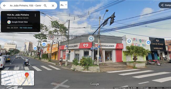 QUOTA PARTE 50% de um imóvel na Av. João Pessoa, n's 197 e 203, esquina com Av. João Pinheiro nos 1125 e 1.135, Centro, UBERLÂNDIA-MG, constituído de um comércio, com a área construída de 942,65m2