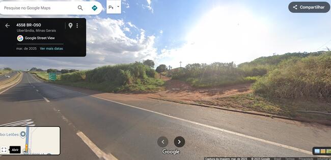 Fazenda Cruzeiros, lugar denominado Tamanduá, localizado a margem esquerda do Córrego Tamanduá as margens da BR 050, 133 HECTARES
