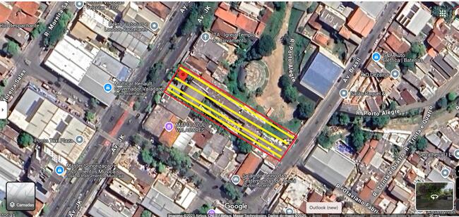 IMÓVEL COM TERRENO DE 2.341m² GALPÃO COM BENFEITORIAS DANIFICADAS EM GOVERNADOR VALADARES-MG, FRENTRE PARA AV.JK E FUNDO PARA AV.BRASIL