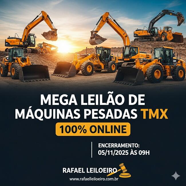 MEGA LEILÃO DE MÁQUINAS  PESADAS TMX