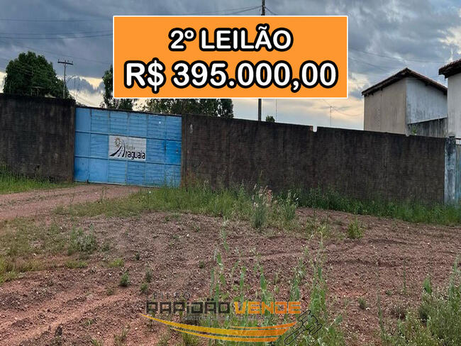 ******** LEILÃO 2366 ******** 2ª ECV FORMOSO ARAGUAIA. GARAGEM DE ÔNIBUS COM GALPÃO EM LOTE DE 5.344M2. LOCALIZADA NA CIDADE DE FORMOSO DO ARAGUAIA-TO.  **PAGAMENTO PARCELADO**  ENTRADA DE 25% + 30 PARCELAS MENSAIS. *R$395.000,00  NO 2º LEILÃO*
