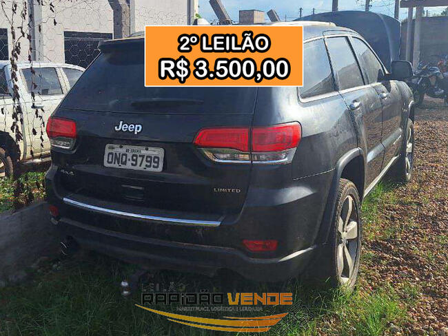 ******* LEILÃO 1974-3 ******* 1ª VARA DO TRABALHO DE ARAGUAÍNA-TOCANTINS/TO. JEEP/GCHEROKEE - ANO 2014 LOCALIZADO NO MUNICÍPIO DE ARAGUAÍNA/TO. ***PAGAMENTO À VISTA***  FALTA MOTOR E OUTROS **R$3.500,00 NO 2º LEILÃO**