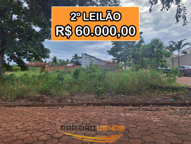 ******** LEILÃO 1980 ******** 2ª VARA DO TRABALHO DE ARAGUAÍNA-TOCANTINS/TO.  LOTE COM 1.152 M2   LOCALIZAÇÃO TOCANTINÓPOLIS/TO. **PAGAMENTO PARCELADO** **R$ 60.000,00 NO 2º LEILÃO**