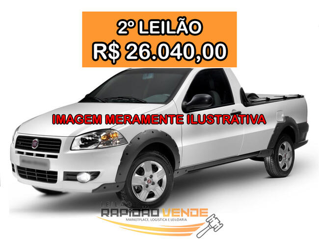 ******** LEILÃO 2367 ******** 1ª VARA CIVEL DE MIRANORTE FIAT STRADA TREK 1.6 ANO 2012/2013  LOCALIZAÇÃO MIRANORTE-TO. **PAGAMENTO PARCELADO** ENTRADA DE 25% + 30 PARCELAS MENSAIS.  **R$26.040,00 NO 2º LEILÃO**