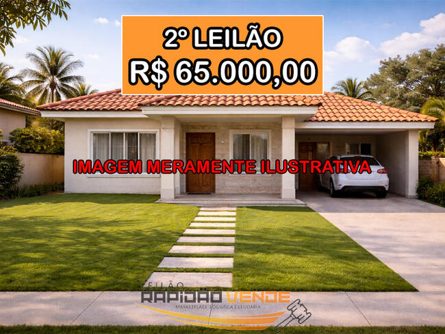 ******* LEILÃO 2370-1 ******* 1ª VC DE AUGUSTINÓPOLIS-TO.  LOTE COM CASA LOCALIZADO EM AUGUSTINÓPOLIS-TO. **PAGAMENTO PARCELADO** ENTRADA DE 25% + 30 PARCELAS MENSAIS. **R$65.000,00 NO 2º LEILÃO**