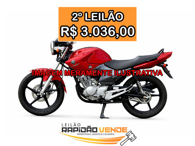 ******* LEILÃO 1991-1 ******* 1ª V. DE AUGUSTINÓPOLIS-TO. MOTO YAMAHA FACTOR-125-E ANO 2009 - COR VERMELHA. LOCALIZADA NO MUNICÍPIO DE AUGUSTINÓPOLIS-TO. **PAGAMENTO PARCELADO** ENTRADA DE 25% + 04 PARCELAS MENSAIS. **R$3.036,00 NO 2º LEILÃO**