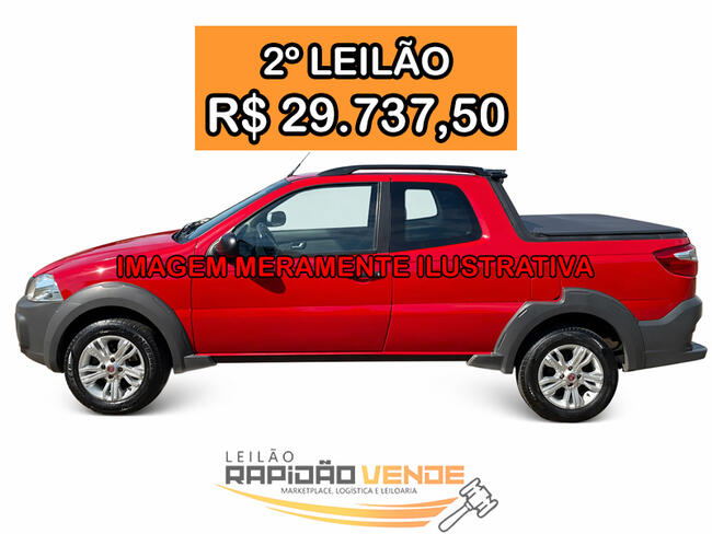 ******** LEILÃO 1997 ******** 1ª ESC. CÍVEL GOIATINS-TO. FIAT STRADA WORKING 1.4 MPI FIRE FLEX CD -   ANO 2016. **PAGAMENTO PARCELADO** ENTRADA DE 25% + 30 PARCELAS MENSAIS. **R$29.737,50 NO 2º LEILÃO**