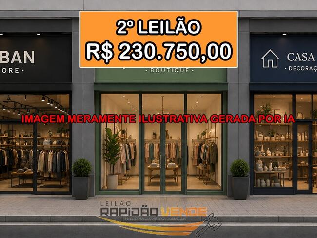 ******** LL 1923-5 ******** *** TRT-10 - BRASILIA-DF *** LOJA Nº 02 (ALUGADA) NA QD-209 SHCE/SUL EM BRASÍLIA-DF  **PAGAMENTO PARCELADO** *R$230.750,00 NO 2º LEILÃO* COM ENTRADA DE 25% SENDO R$57.687,50 + 06 PARCELAS MENSAIS DE R$ 28.843,75