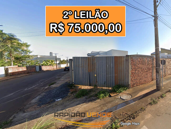 ******* LELÃO 19110 ******* 1ª VARA DO TRABALHO DE ARAGUAÍNA-TOCANTINS/TO. LOTE NO SETOR ANHANGUERA SITUADO EM ARAGUAÍNA/TO. **PAGAMENTO PASSÍVEL DE PROPOSTA DE PARCELAMENTO ** CONSULTE O EDITAL ** **R$ 75.000,00 NO 2º LEILÃO**