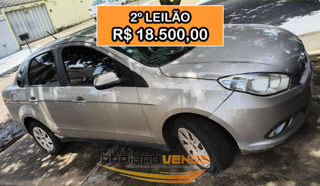 ******* LEILÃO 2386 ******* 1ª VARA CÍVEL DE PARAÍSO-TO. FIAT SIENA ANO 2014. LOCALIZADO NO MUNICÍPIO DE PARAISO DO TOCANTINS. **PAGAMENTO PARCELADO ** ENTRADA DE 25% + 27 PARCELAS MENSAIS. *R$18.500,00 NO 2ª LEILÃO*
