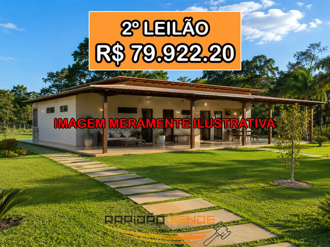 ******* LEILÃO 19120 ******* 1ª V. DO TRAB. DE ARAGUAÍNA. CHÁCARA CANAÃ. LOCALIZADA NO MUNICÍPIO DE AGUIARNÓPOLIS-TO. **PAGAMENTO PASSÍVEL DE PROPOSTA DE PARCELAMENTO ** CONSULTE O EDITAL ** **R$ 79.922.20 NO 2º LEILÃO**