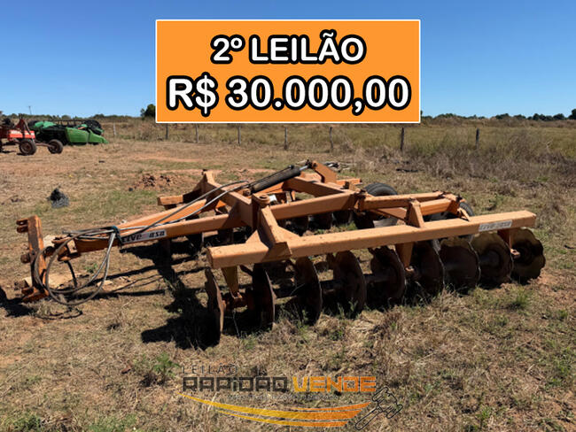 ****** LEILÃO 19125-1 ****** 1ª V. DO TRAB. DE ARAGUAÍNA. TERRACIADOR DE 18 DISCOS. LOCALIZADA NO MUNICÍPIO DE NOVA OLINDA-TO. **PAGAMENTO À VISTA **  ** **R$ 30.000,00 NO 2º LEILÃO**