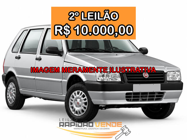 ******* LEILÃO 19126 ******* 1ª ESC CÍVEL DE ANANÁS-TO. UNO MILLE ECONOMY ANO 2010 - COR CINZA. LOCALIZADO NO MUNICÍPIO DE PALMAS-TO. **PAGAMENTO PARCELADO ** ENTRADA DE 25% + 15 PARCELAS MENSAIS. **R$10.000,00 NO 2º LEILÃO**