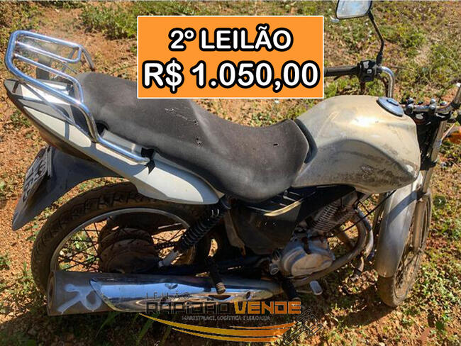 ******* LEILÃO 19132 ******* 2 VARA DE FAMÍLIA E SUCESSÕES DE PALMAS-TO. MOTO HONDA CG-150 FAN ANO 2010 - COR PRATA. LOCALIZADA NO PÁTIO DO DETRAN DE PALMAS-TO. **PAGAMENTO À VISTA**  **1.050,00 NO 2º LEILÃO**