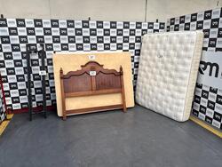 1 QUEEN BOX, 1 COLCHÃO QUEEN, 1 CABECEIRA QUEEN E 1 FERRO DA CAMA