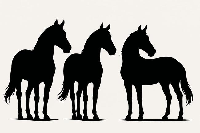 3 Cavalos Puro Sangue Inglês