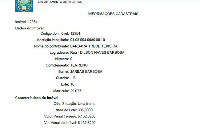 Lote | C/ 300 M² | Boa Esperança , localizado em Boa Esperança - MG