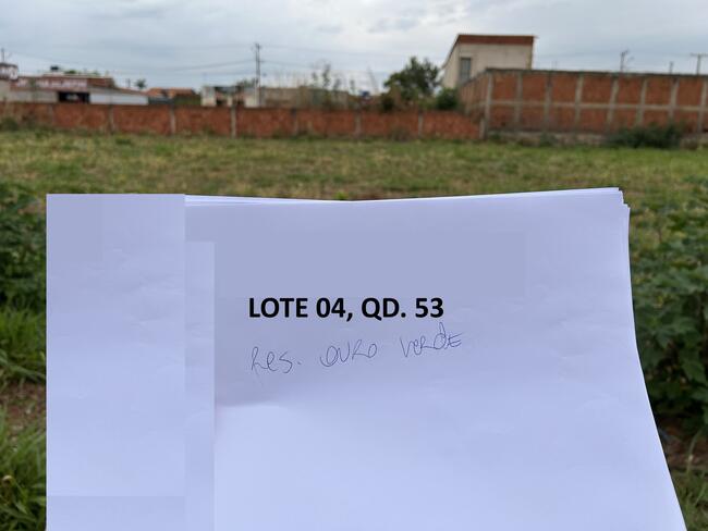 Lote N°. 04, Da Quadra 53, Ouro Verde, Área 240,00 M², Padre Bernardo - Goiás., localizado em Padre Bernardo - GO