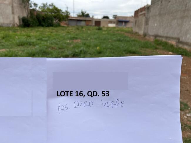 Lote N°. 16, Da Quadra 53, Ouro Verde, Área 240,00 M², Padre Bernardo - Goiás., localizado em Padre Bernardo - GO