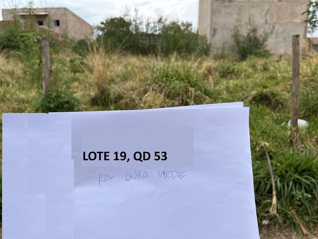 Lote N°. 19, Da Quadra 53, Ouro Verde, Área 240,00 M², Padre Bernardo - Goiás., localizado em Padre Bernardo - GO