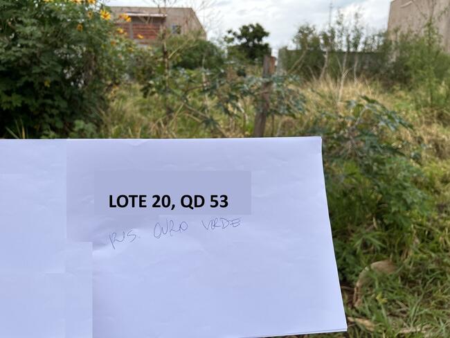 Lote N°. 20, Da Quadra 53, Ouro Verde, Área 240,00 M², Padre Bernardo - Goiás., localizado em Padre Bernardo - GO