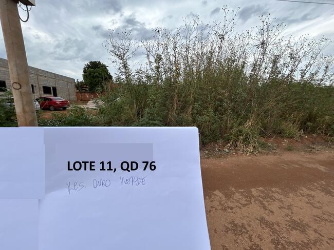 Lote N° 11, Da Quadra 76, Ouro Verde, Área 299,40 M², Padre Bernardo - Goiás., localizado em Padre Bernardo - GO