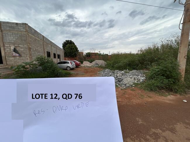 Lote N° 12, Da Quadra 76, Ouro Verde, Área 299,40 M², Padre Bernardo - Goiás., localizado em Padre Bernardo - GO