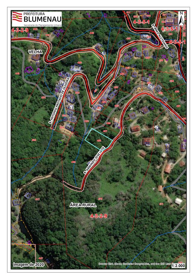 Terreno Área 1.308,12 M², Blumenau/sc, localizado em Blumenau - SC, bairro Bairro da Velha