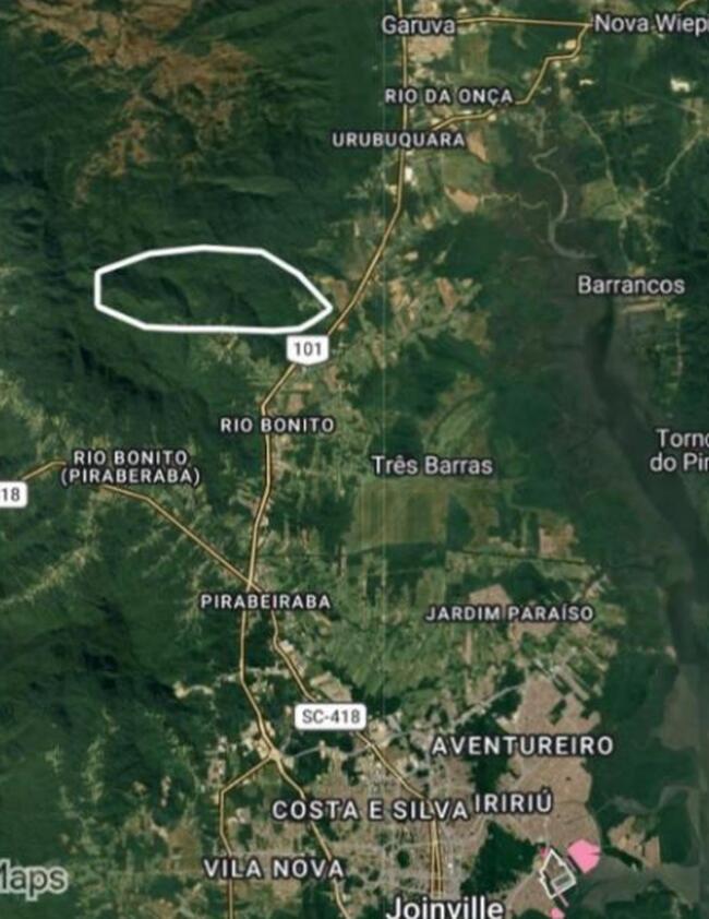 1.231 Ha Rio Turvo Rural, Garuva/sc, localizado em Garuva - SC