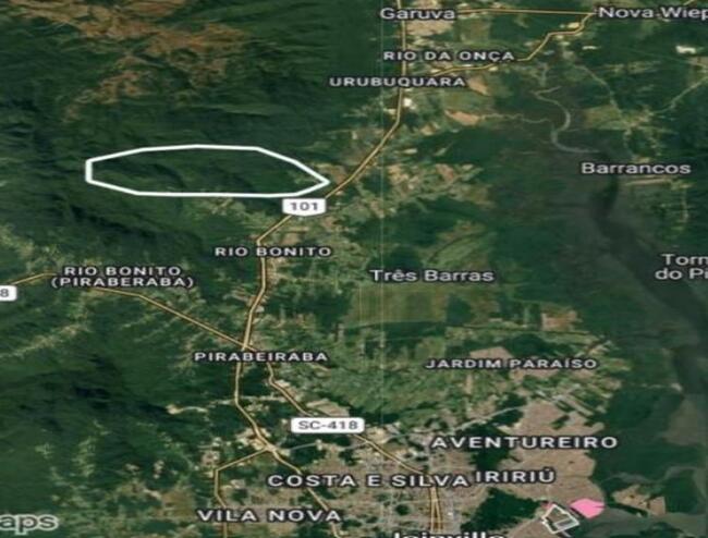 1.231 Ha Rio Turvo Rural, Garuva/sc, localizado em Garuva - SC