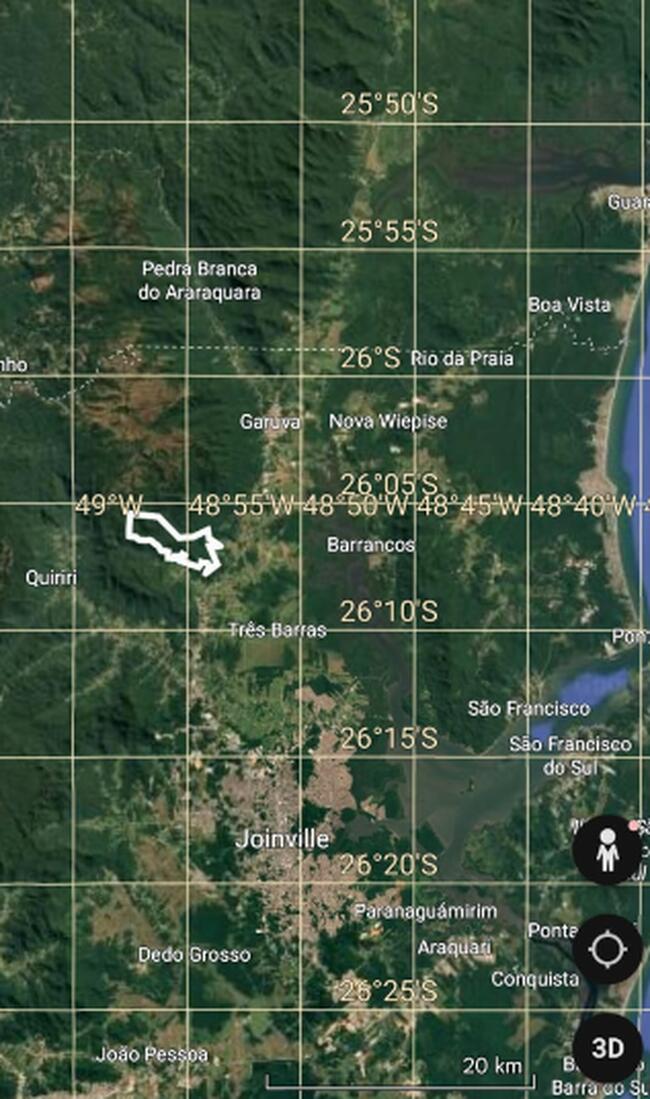 1.231 Ha Rio Turvo Rural, Garuva/sc, localizado em Garuva - SC