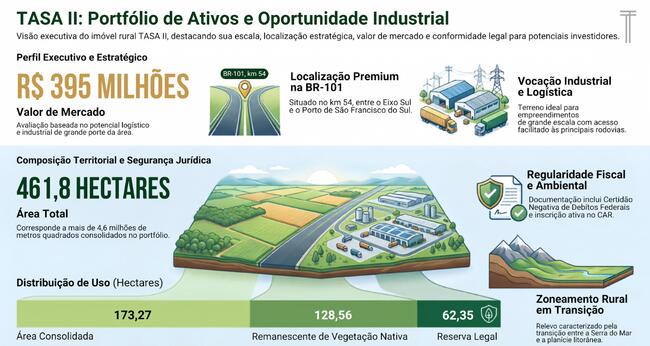461,50 Ha Tasa Ii, Joinville/sc, localizado em Joinville - SC