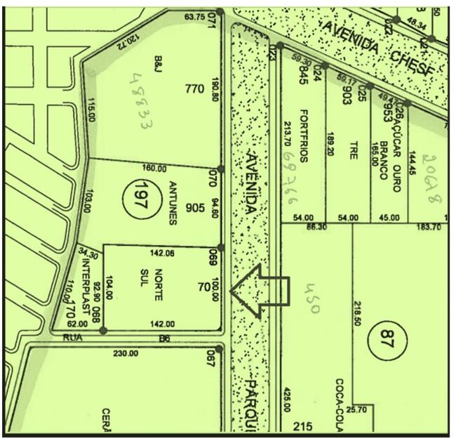 Terreno Industrial De 14.700m2 (1,47 Ha) + Benfeitorias Em Distrito Industrial De João Pessoa/pb, localizado em João Pessoa - PB