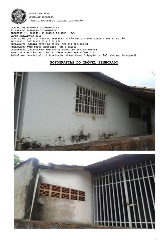 Casa De Morada Área Total 228 M² Iacanga/sp, localizado em Iacanga - SP