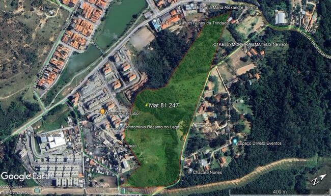 Área Rural - 12,07.50 hectares ( 120.750 m²) – Jardim Pernambucana - São José dos Campos SP